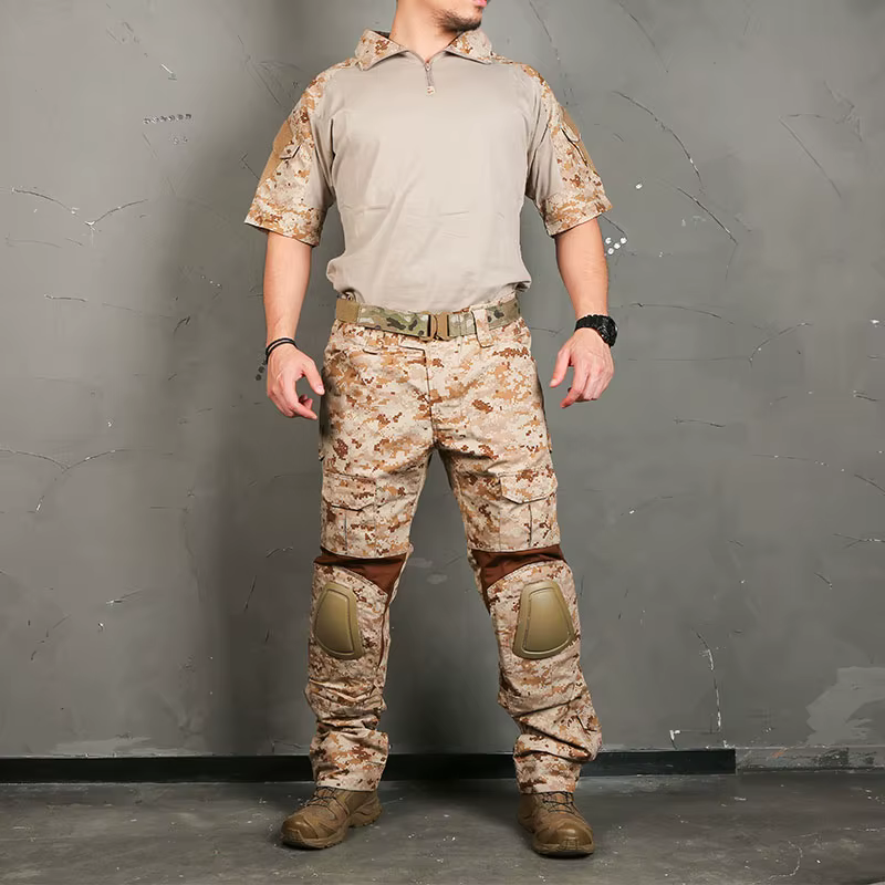 EM6917 Emersongear – Conjunto táctico camuflaje verano con rodilleras caza