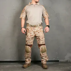 EM6917 Emersongear – Conjunto táctico camuflaje verano con rodilleras caza