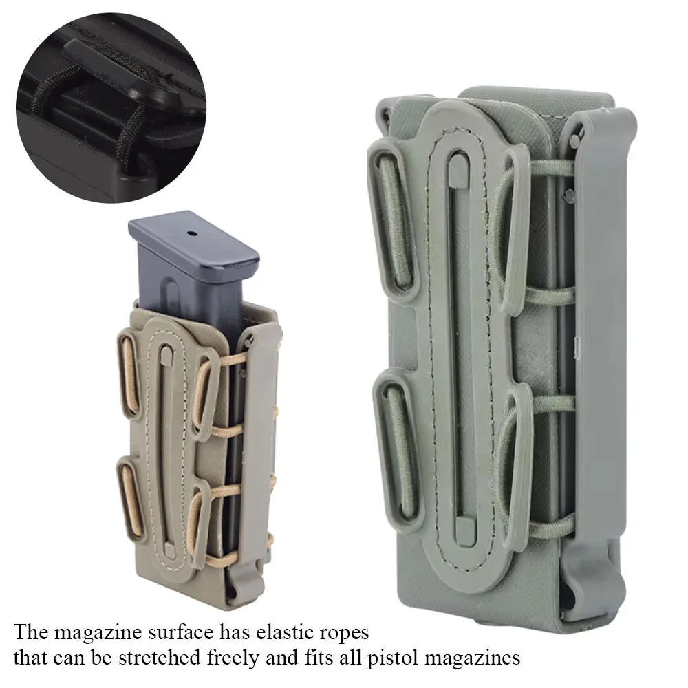 Funda táctica MOLLE portacargadores con gancho de liberación rápida - imagen 3