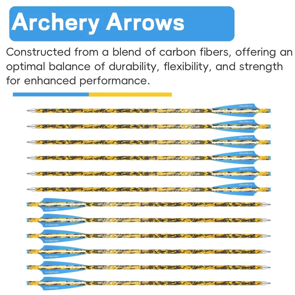 Flechas de carbono para tiro con arco: punta caza y diana - imagen 4
