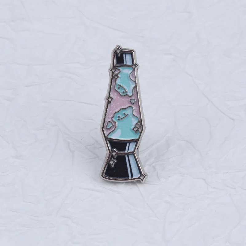 Pin esmaltado mutante lámpara de lava – broche metal - imagen 4