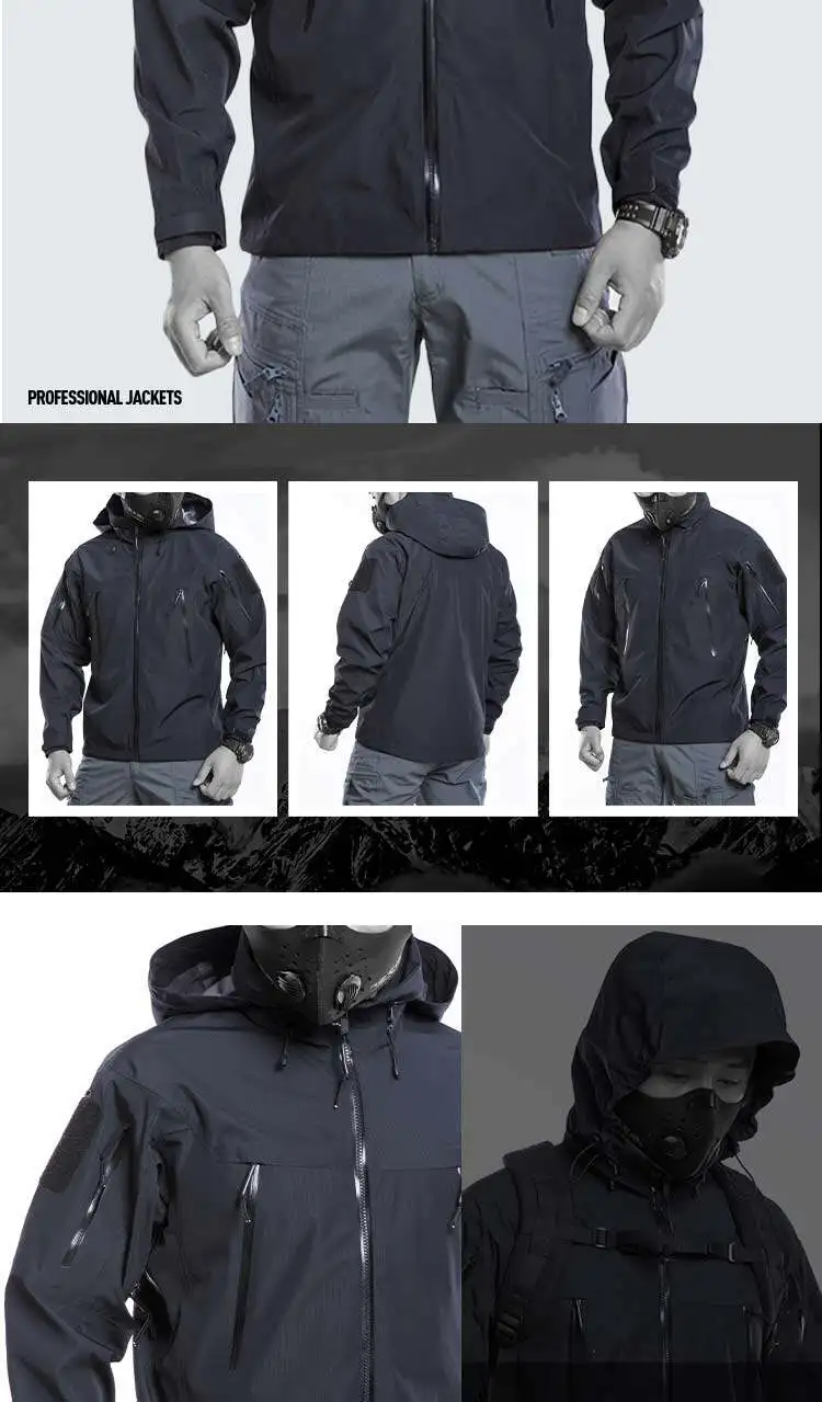 Perfil de la chaqueta y uso en movimiento