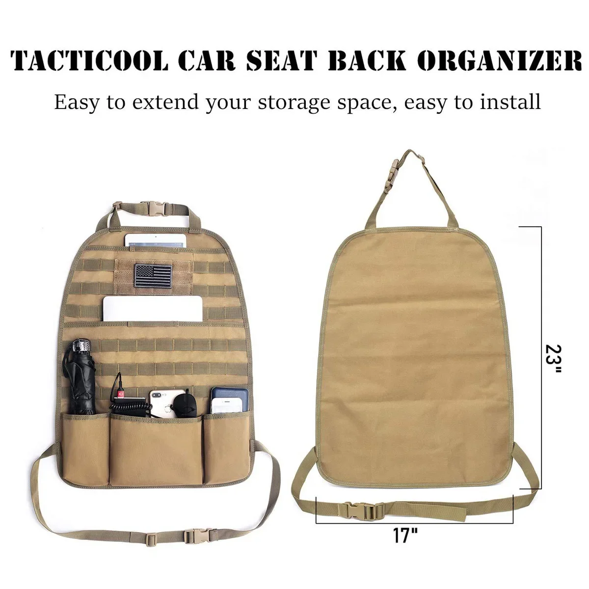 Bolsa táctica MOLLE organizadora camping y caza - imagen 5