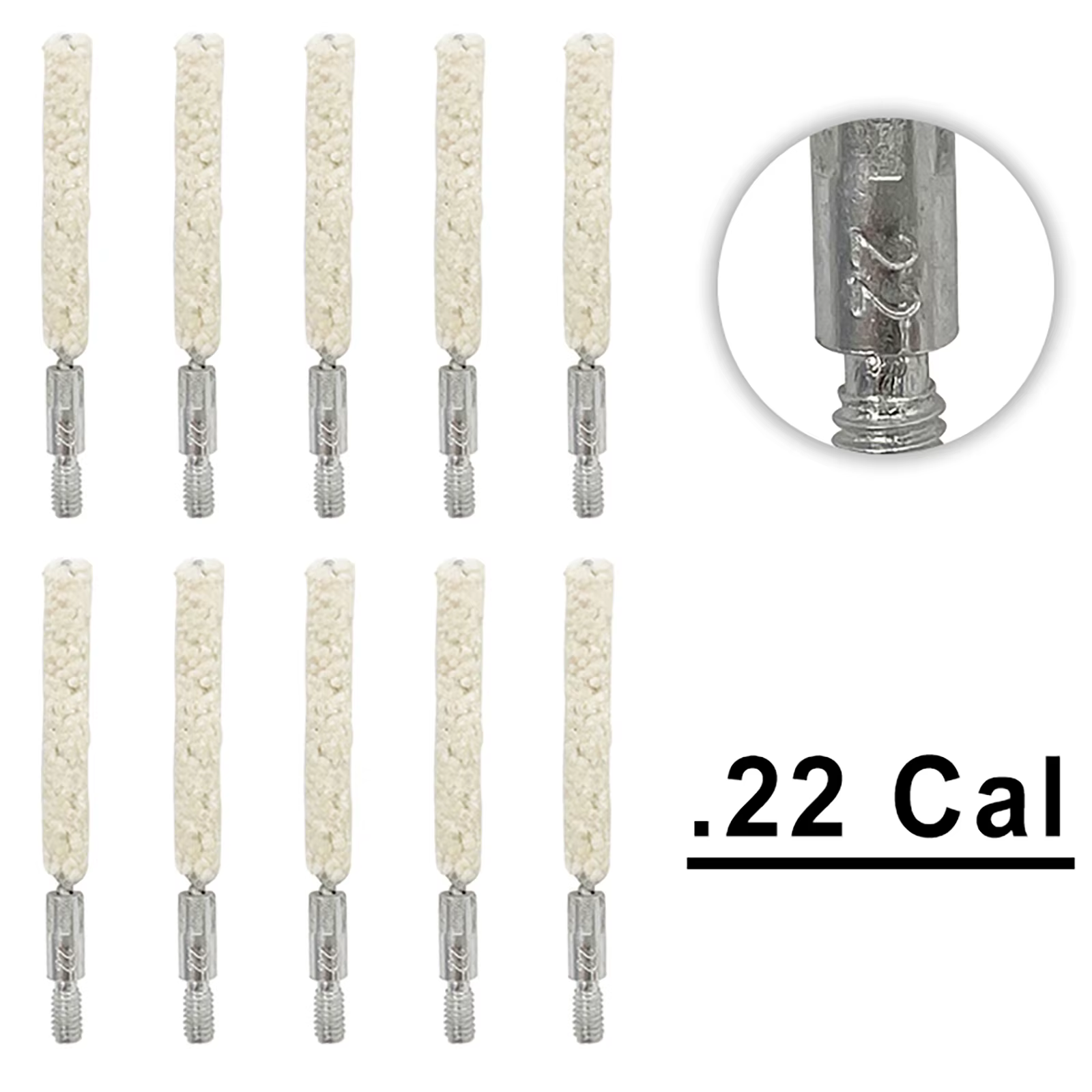 Cepillos algodón limpieza pistola – Rosca universal para mantenimiento - imagen 3