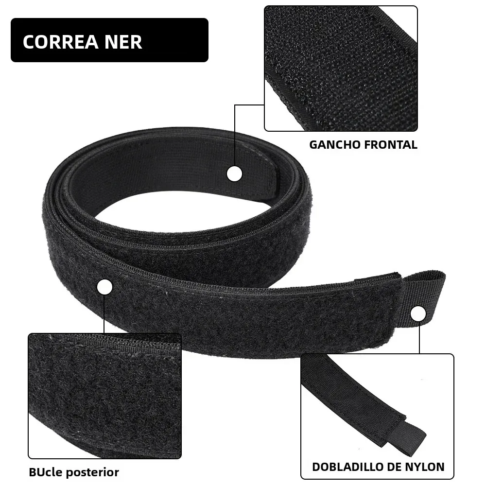 Cinturón táctico MOLLE multicam láser y hebilla liberación rápida