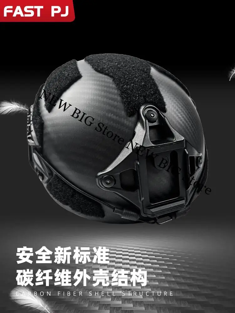 Casco táctico Caiman fibra de carbono ligero transpirable ventilado - imagen 5