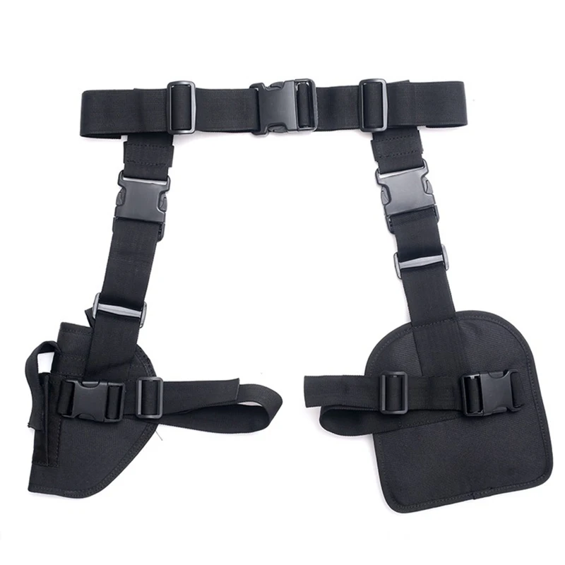 Funda táctica para pierna universal pistola con correa y cinturón - imagen 5