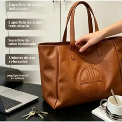 Bolso de hombro tote retro gran capacidad casual para trabajo