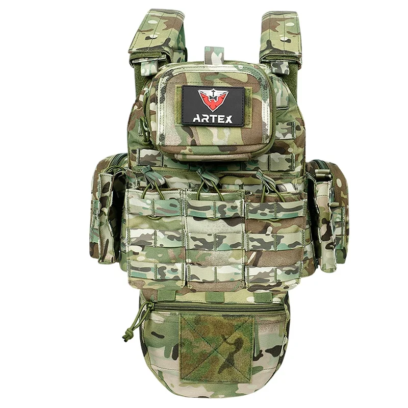 Chaleco táctico portaplacas camuflaje, liberación rápida desmontable - imagen 3