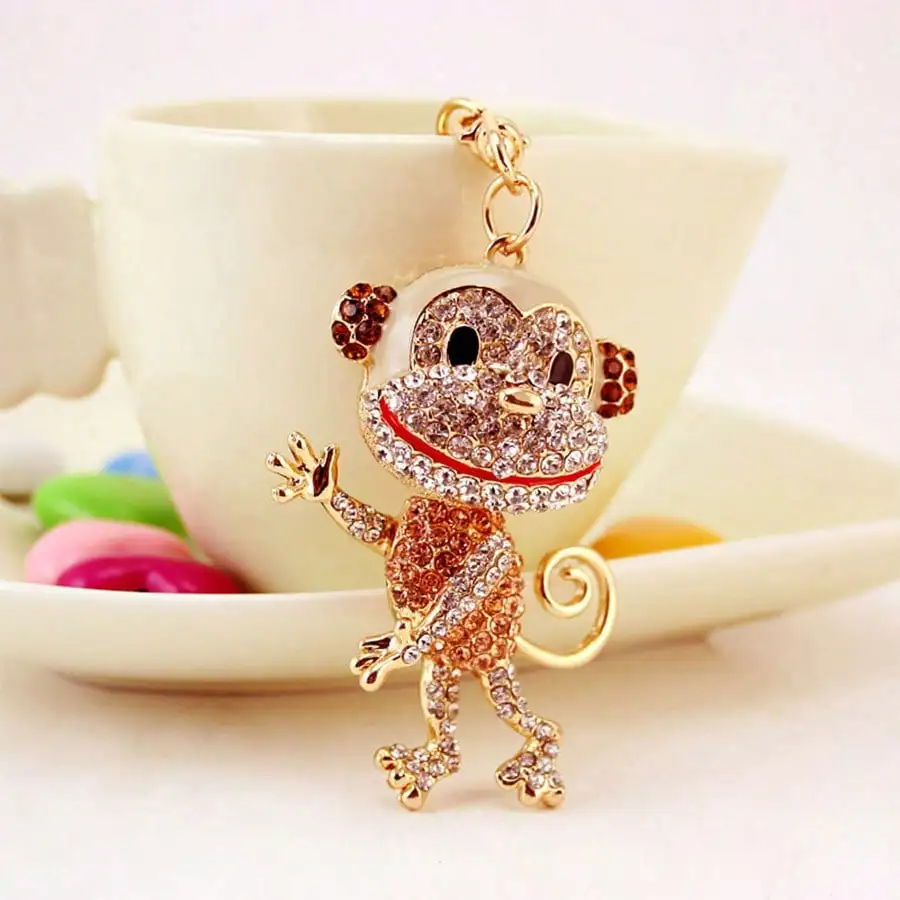 Llavero mono creativo del zodiaco animal, accesorio colgante adorable