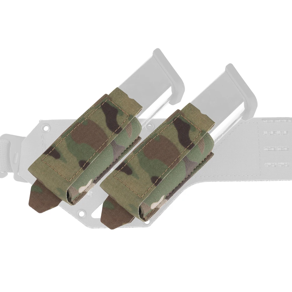 Funda porta cargadores MOLLE desenganche rápido pistola con linterna