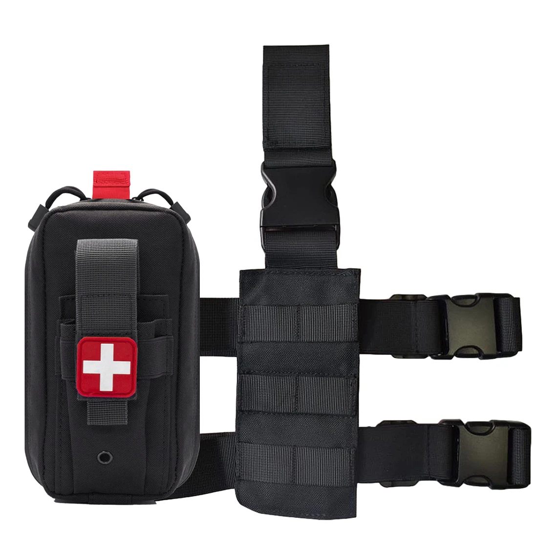 Bolsa IFAK muslo táctica – Soporte MOLLE para torniquete
