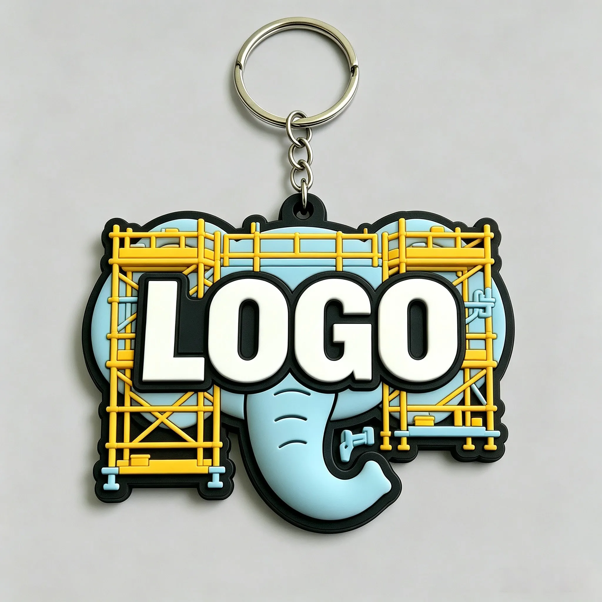 Llavero táctico en silicona con logotipo personalizable – 3D - imagen 5