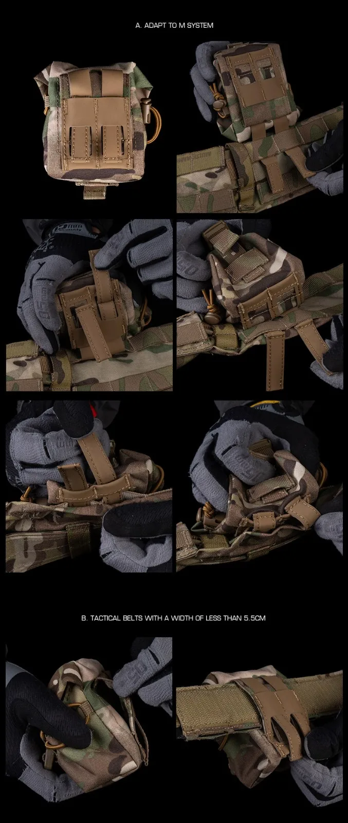 Tactische multifunctionele munitietas colocación