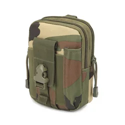 Riñonera táctica Woodland con sistema MOLLE para EDC y senderismo