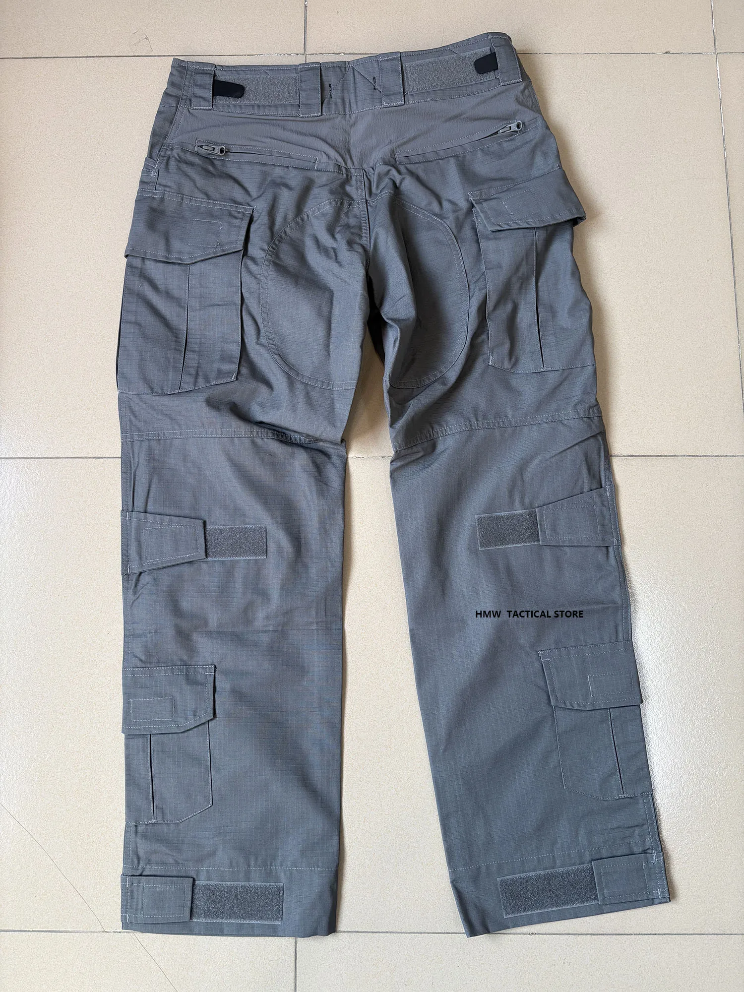 G3 Pantalones tácticos de combate gris ripstop con ajuste - imagen 4