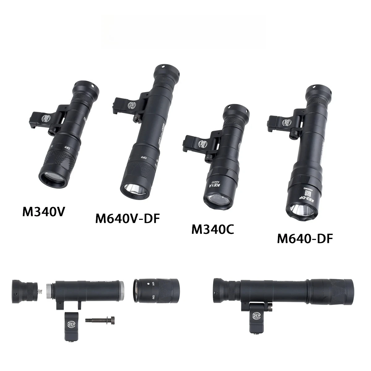 SureFire M340/M640 DF – Linterna táctica LED para Picatinny - imagen 5