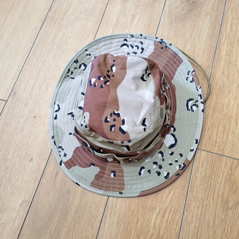 Sombrero táctico transpirable color chocolate – Borde corto
