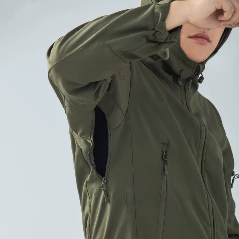 Chaqueta Lana Invierno con Capucha y Cremallera – Hombre Outdoor - imagen 5