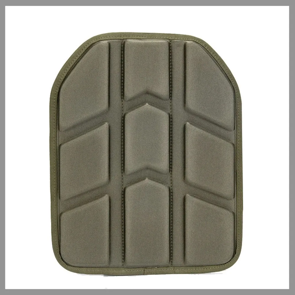 Almohadillas protectoras tácticas para chaleco portaplacas en color verde y negro