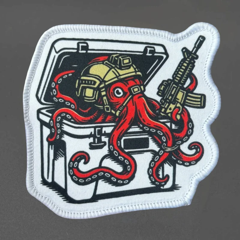 Parche táctico pulpo gancho y bucle para chaleco brazalete - imagen 4