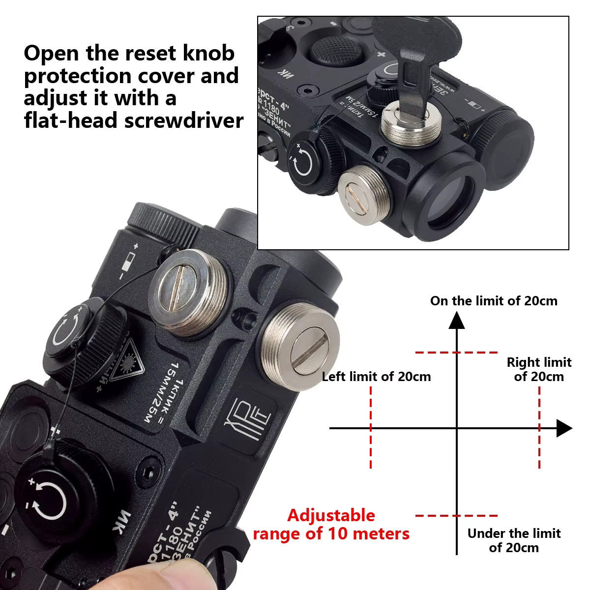 Zenitco Perst-4 dispositivo PEQ combinado verde e IR para airsoft - imagen 4