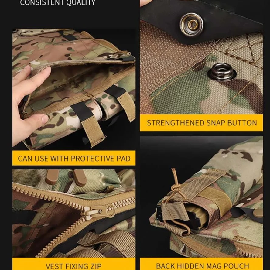 Bolsa táctica MOLLE para accesorios Airsoft con cremallera AVS JPC - imagen 5
