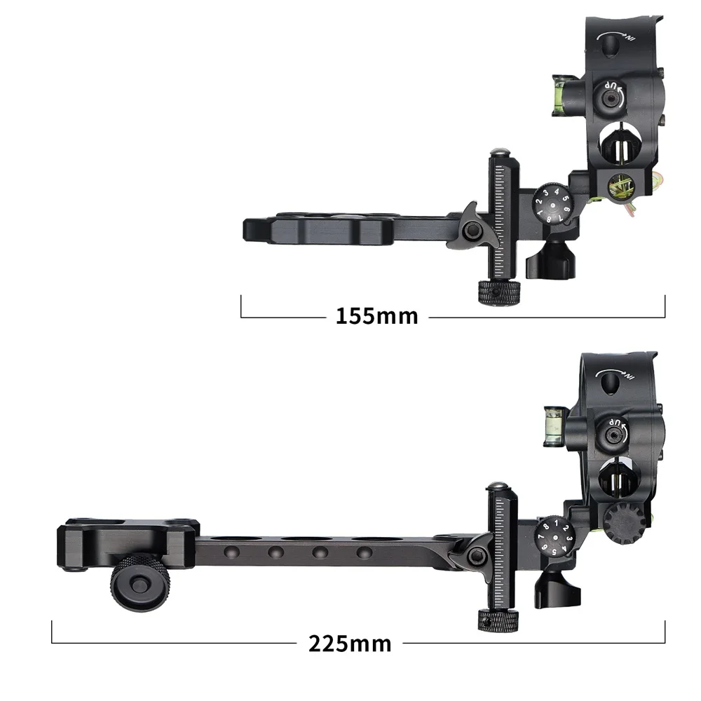 Toparchery mira multipunto fibra óptica arco recurvo compuesto caza