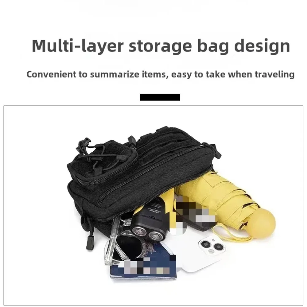 Riñonera táctica MOLLE para hombre con bolsillo móvil exteriores - imagen 5