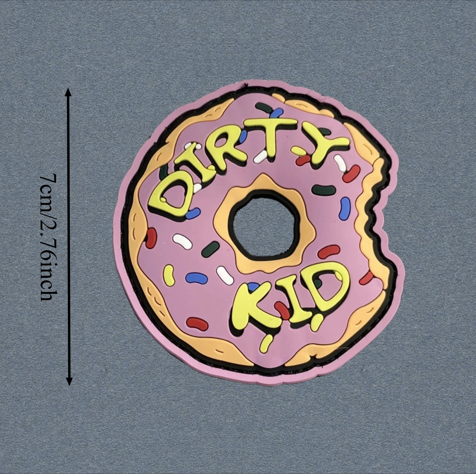 Parche táctico de PVC con diseño de donut para chaleco y mochila - imagen 5