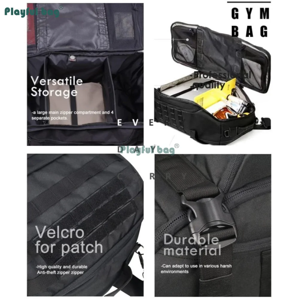 Bolsa táctica de camuflaje con asas