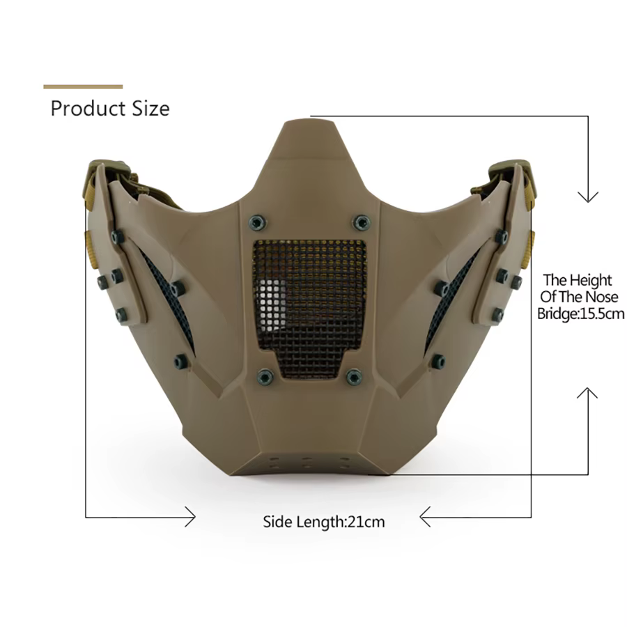 Máscara facial táctica para caza al aire libre