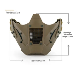 Máscara facial táctica para caza al aire libre