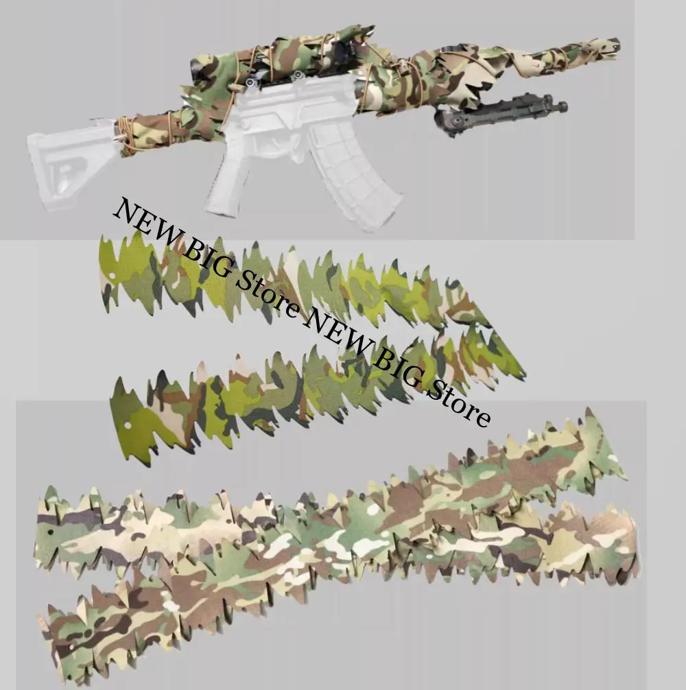 Tiras ghillie camuflaje tácticas para ocultación con corte láser