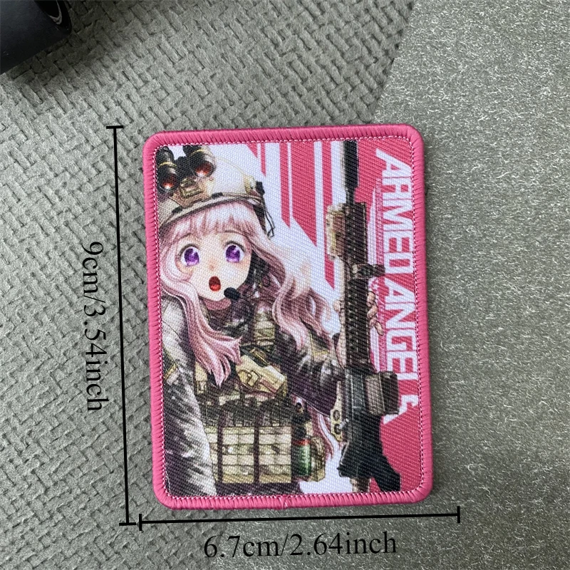 Parche anime táctico con sistema de gancho y bucle