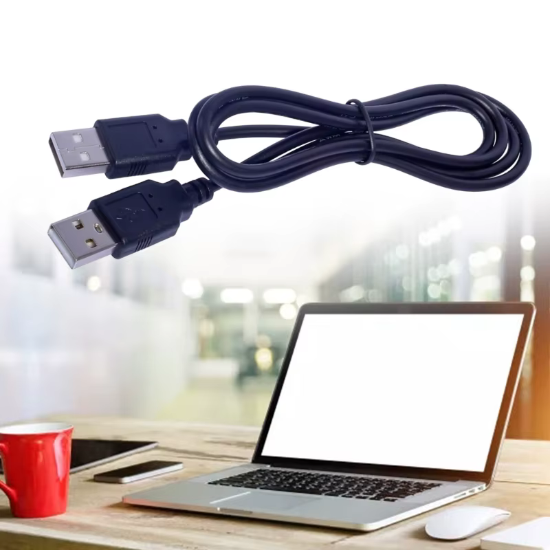 Cable de extensión USB negro USB-A de ambos extremos para carga - imagen 5