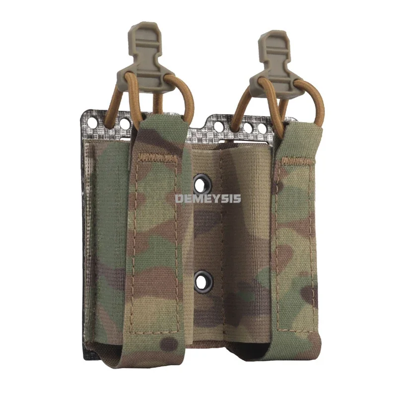 Funda doble portacarregadores MOLLE 9mm con linterna y cuchillo - imagen 2