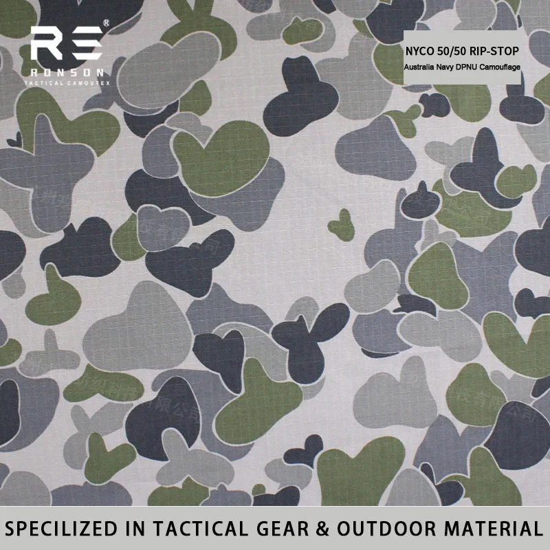 Tela ripstop NYCO vintage Urban Camo australiano para uniformes