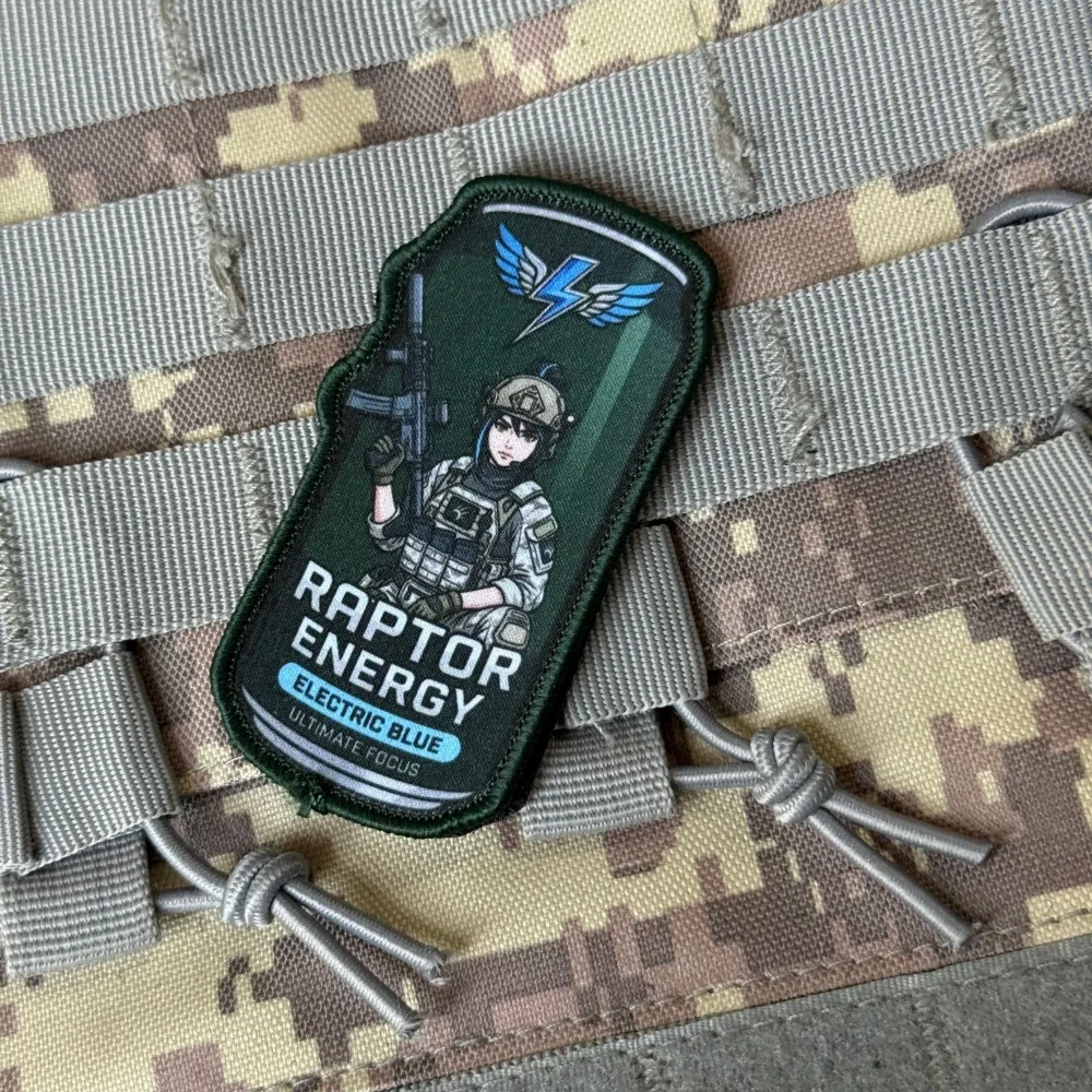 Parche militar gancho y bucle moral chica para ropa o mochila - imagen 4