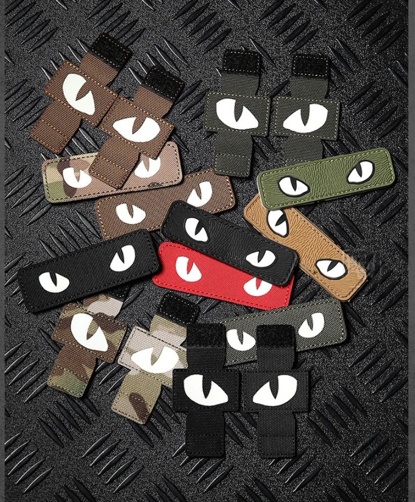 Parche luminoso de PVC con diseño ojo de gato