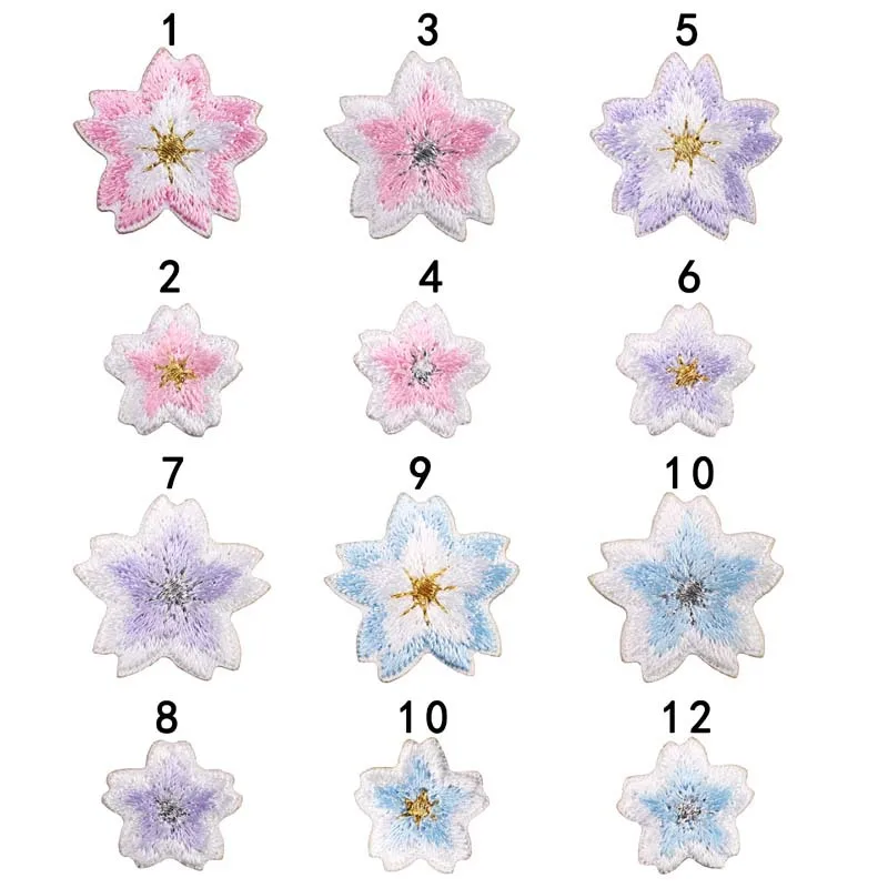 Parche bordado adhesivo flor de melocotón DIY para niños - imagen 3
