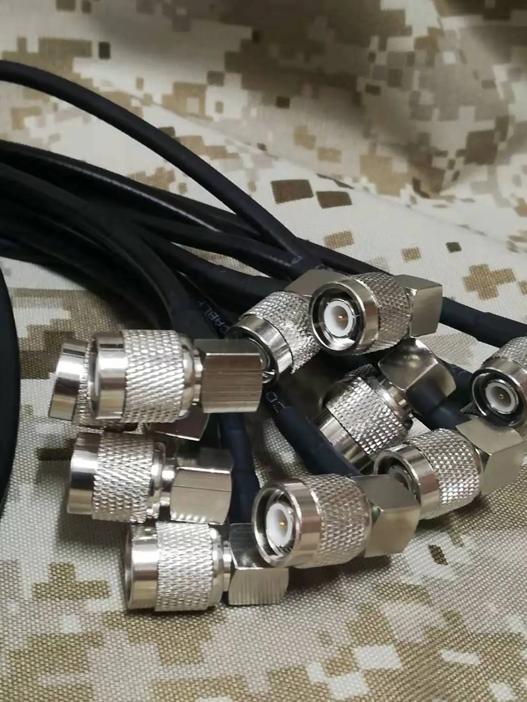 Antena táctica extendida para walkie talkie compatible de radio