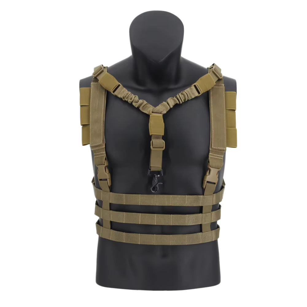 Chaleco táctico MOLLE modular ripstop con porta-cargadores