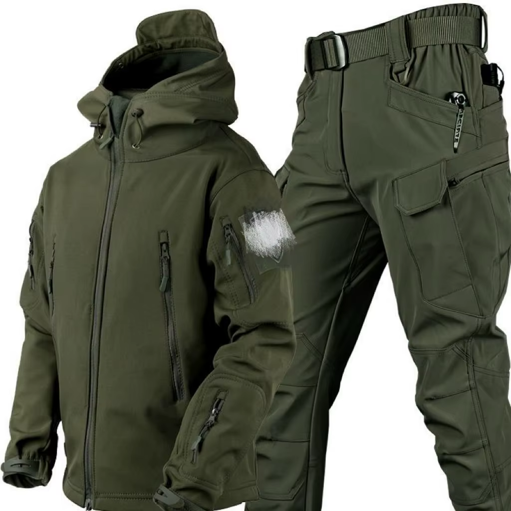 Conjunto Softshell piel de tiburón: chaqueta y pantalón trekking hombre - imagen 5