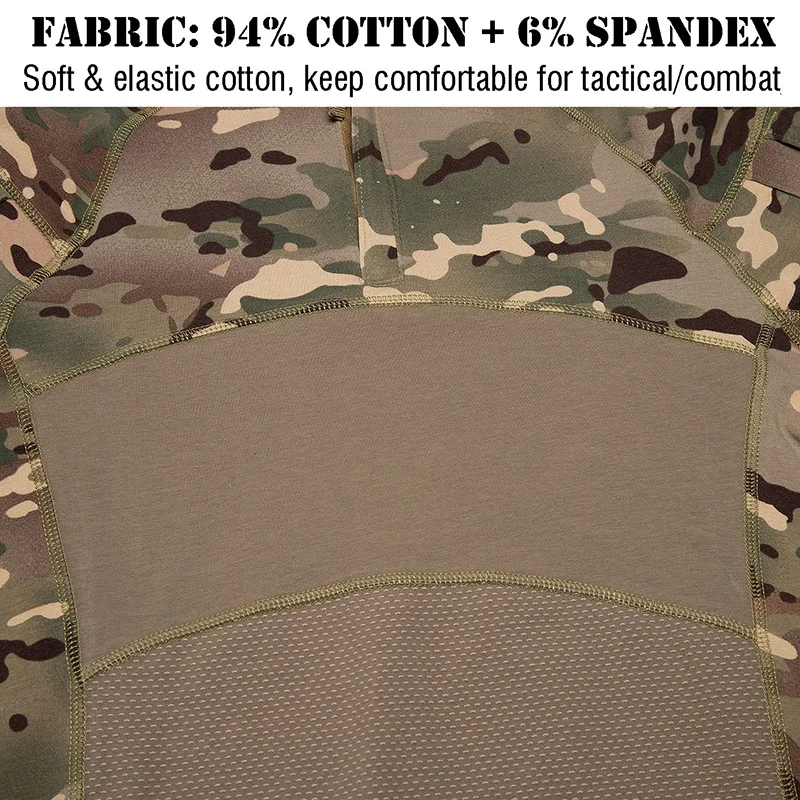 Camisa táctica G4 de combate camuflaje algodón elástico - imagen 5