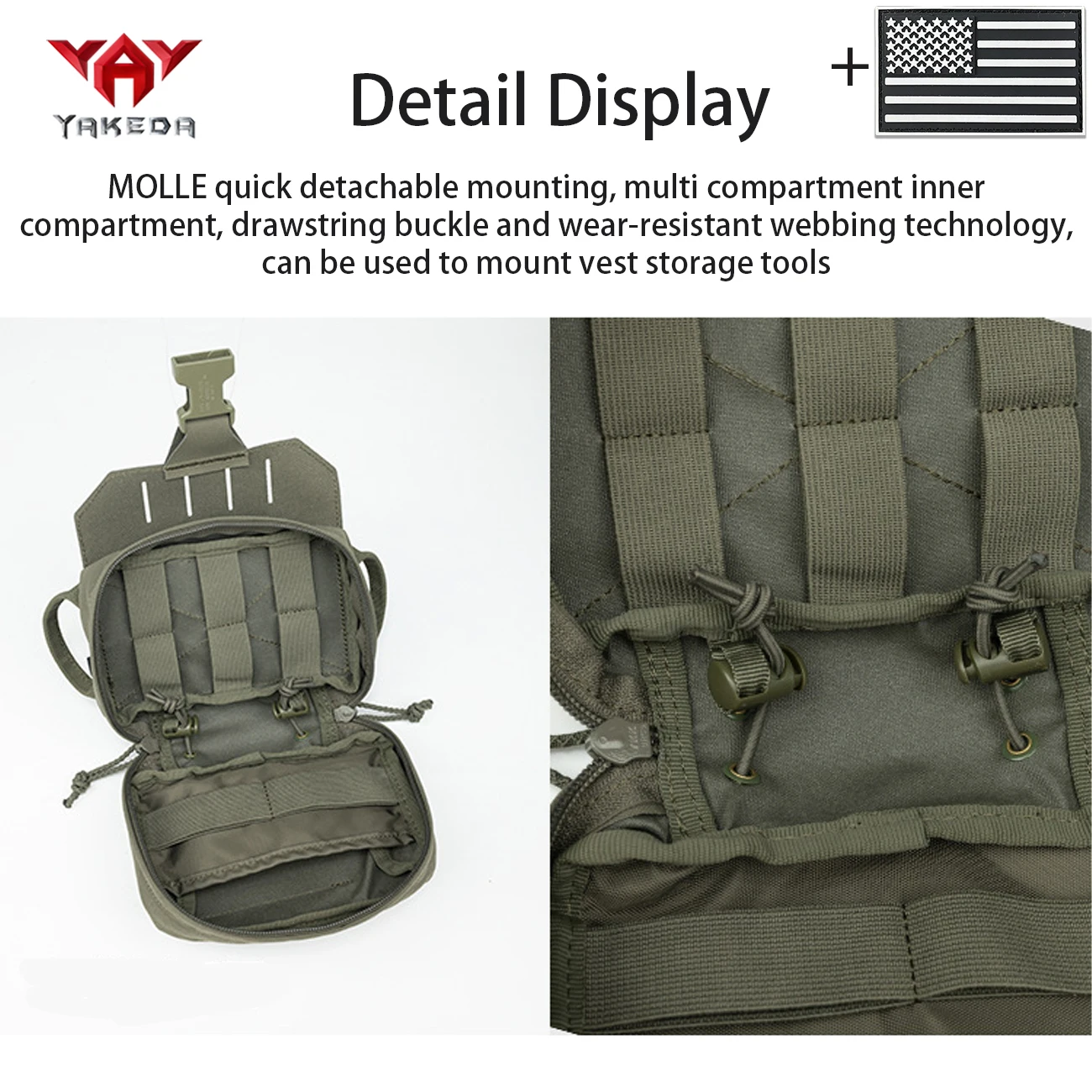 Detalle del accesorio YAKEDA para configuración modular