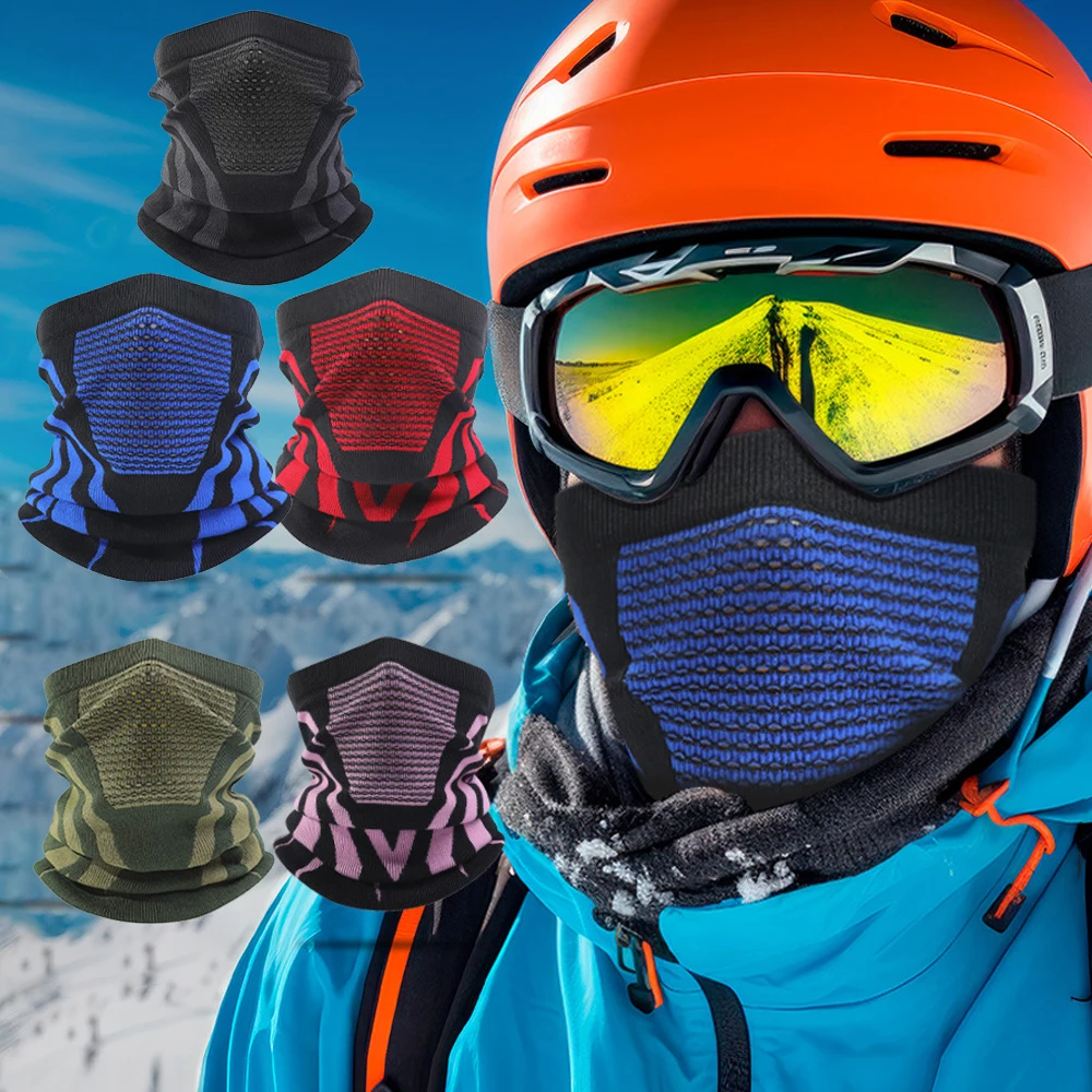 Braga de cuello térmica transpirable elástica para moto, esquí - imagen 5
