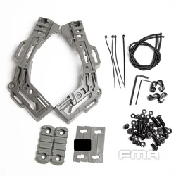 FMA EX Casco táctico balístico con rieles especiales para montaje
