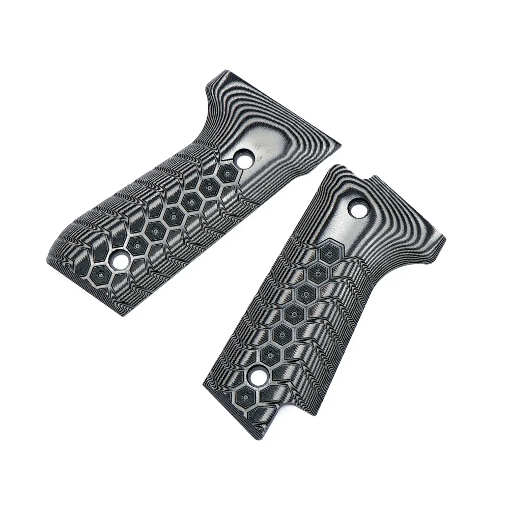 Detalle de la empuñadura G10 para Beretta 92S