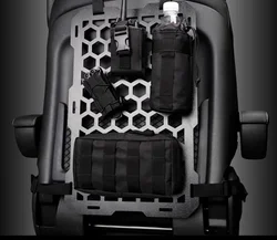 Organizador táctico MOLLE para asiento trasero, tablero